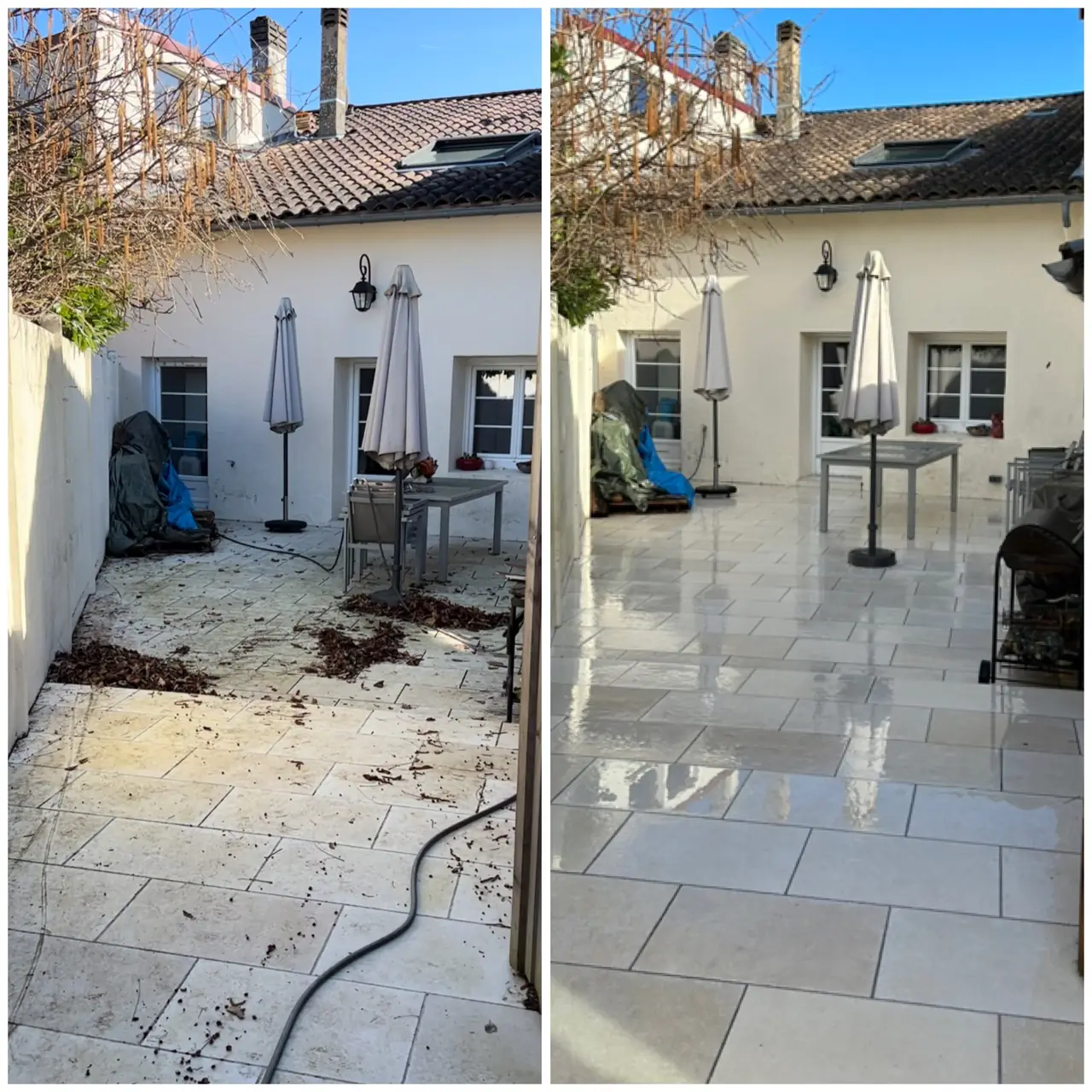 Terrasse carrelée, Steph Entretien